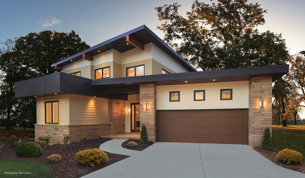 Modern Steel garage doors