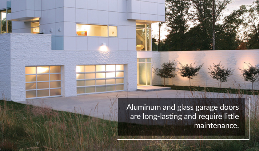 Aluminum and Glass Garage Doors Are Long Lasting and Low Maintenance