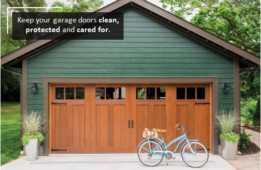 Wood Garage Door on Shed