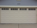 white garage door custom