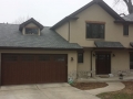 custom wood four window garage door