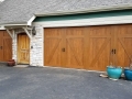 double barn style no windows wooden garage door